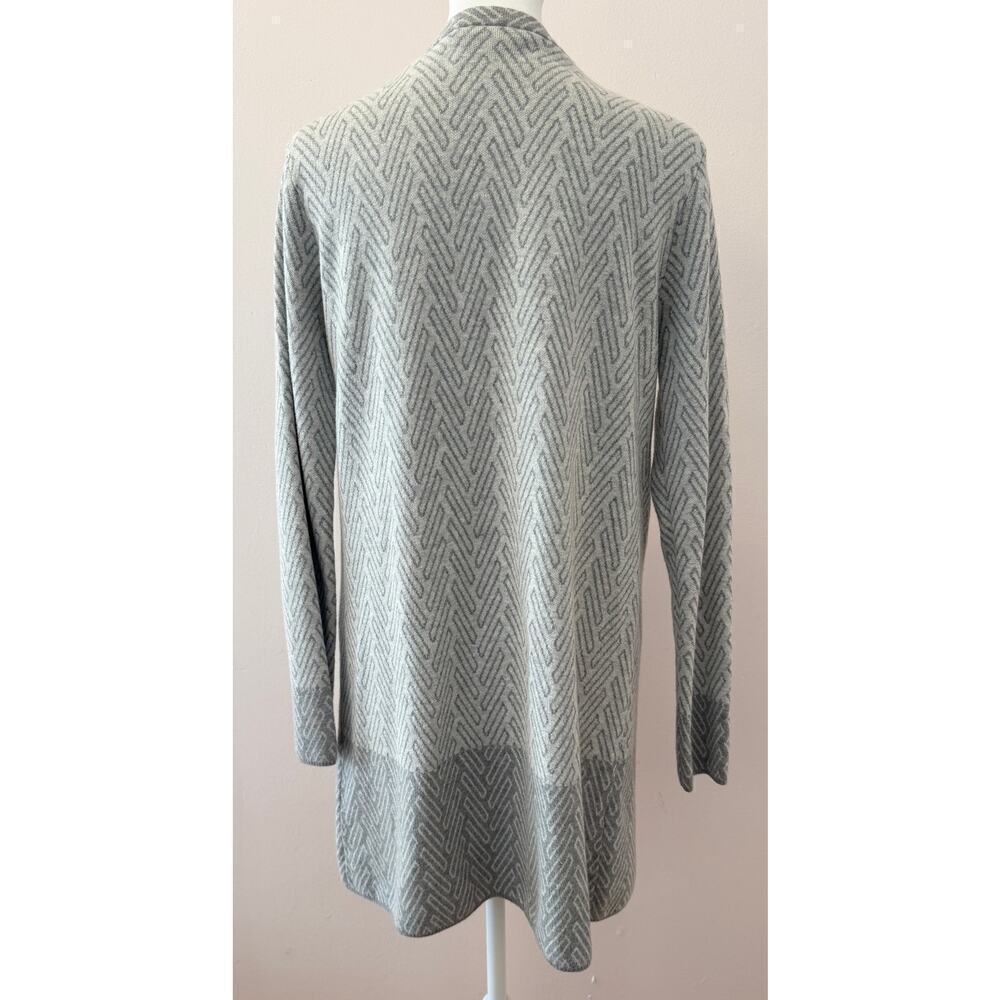 J. McLaughlin Open Cardigan Sweater Duster Chevron Print Size S - Picture 4 of 5